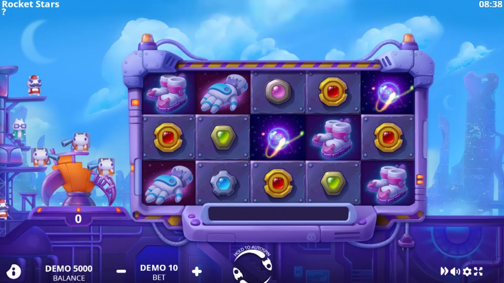 Screenshot of Rocket Stars slot from Evoplay Entertainment