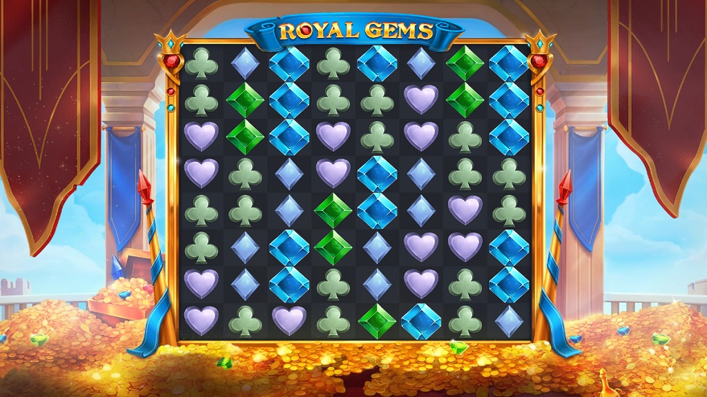 Screenshot of Royal Gems slot from Red Tiger Gaming