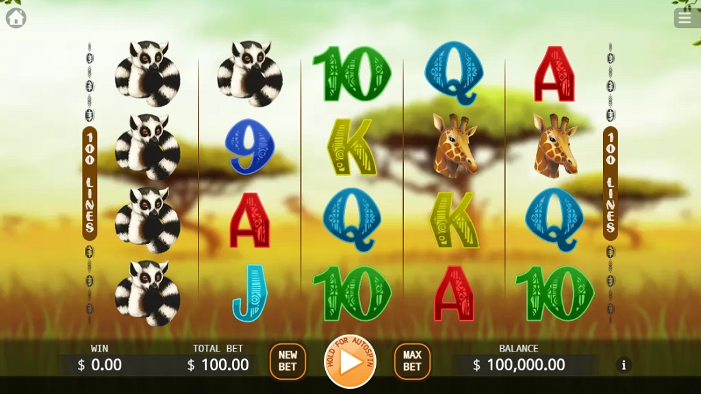 Screenshot of Safari slot from Ka Gaming