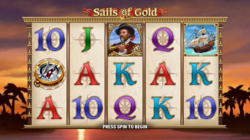 Screenshot of Sails of Gold slot from Play’n Go