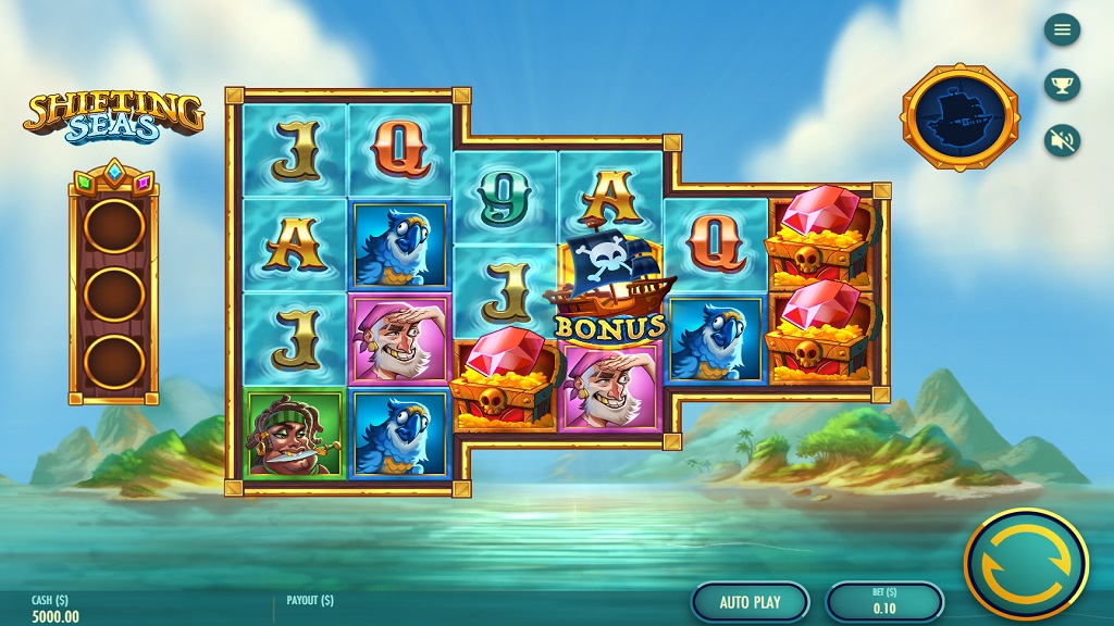 Screenshot of Shifting Seas slot from Thunderkick