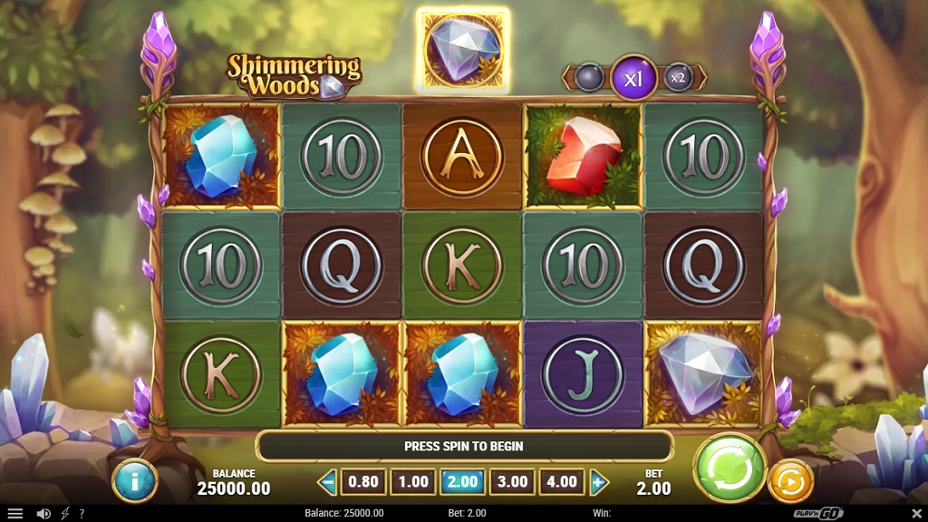 Screenshot of Shimmering Woods slot from Play’n Go