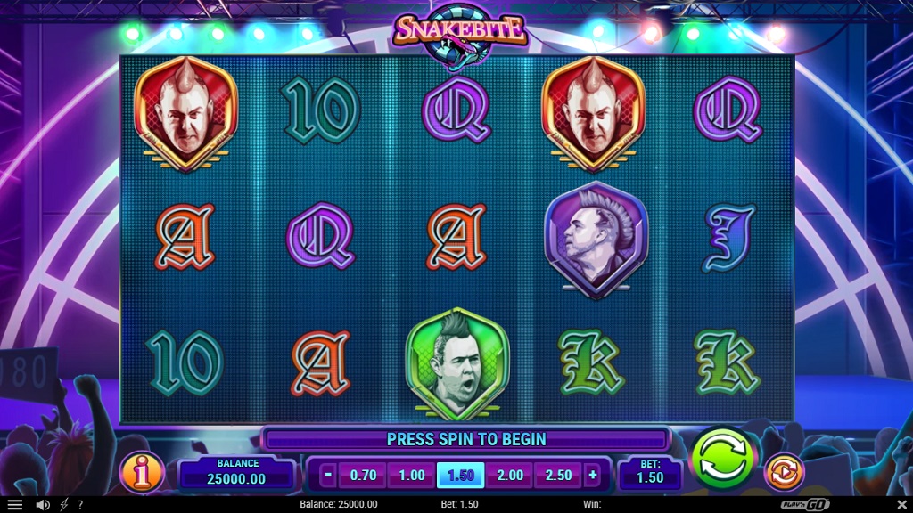 Screenshot of Snakebite slot from Play’n Go