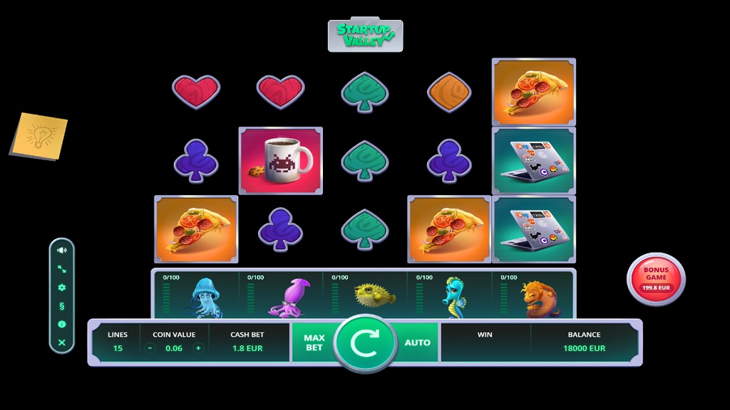 Screenshot of Startup Valley slot from TrueLab Games