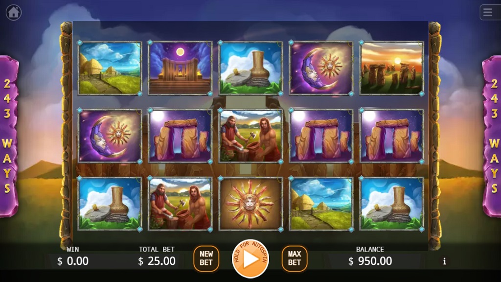 Screenshot of Stonehenge slot from Ka Gaming