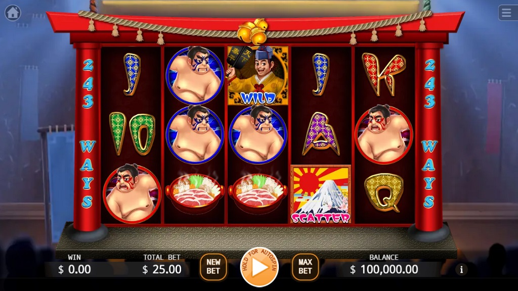 Screenshot of Sumo slot from Ka Gaming