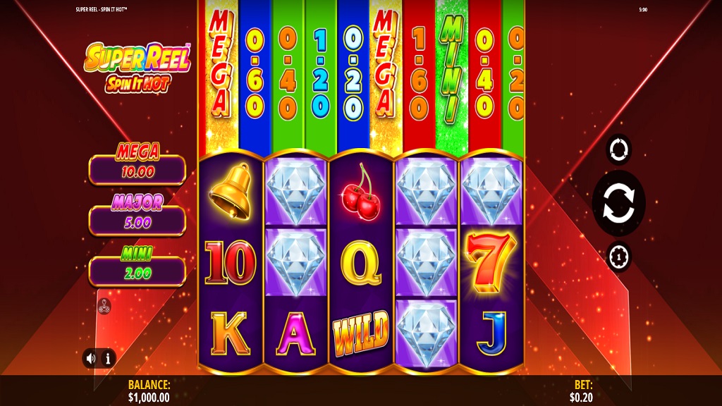 Screenshot of Super Reel slot from iSoftBet