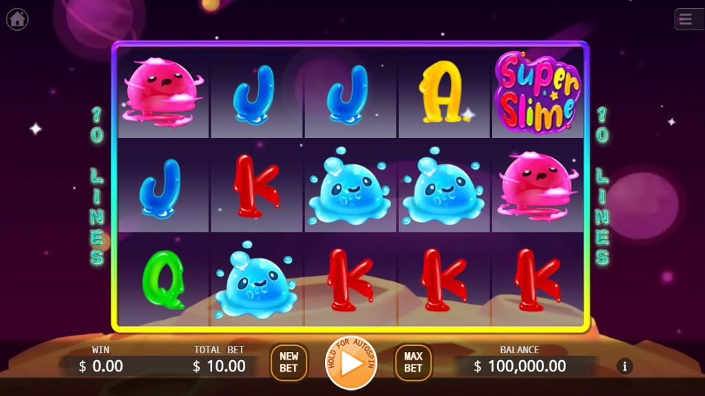 Screenshot of Super Slime slot from Ka Gaming
