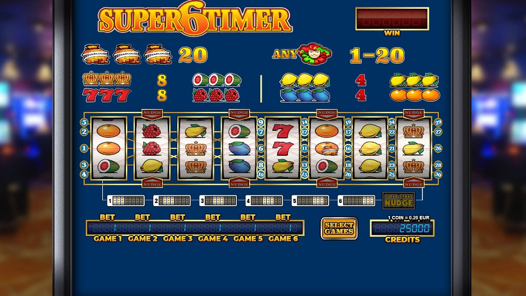 Screenshot of Super6Timer slot from StakeLogic