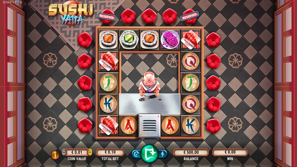 Screenshot of Sushi Yatta slot from GameArt