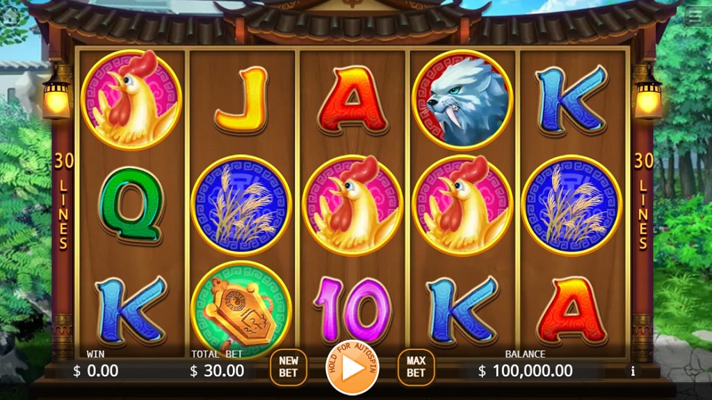 Screenshot of The Door Gods slot from Ka Gaming