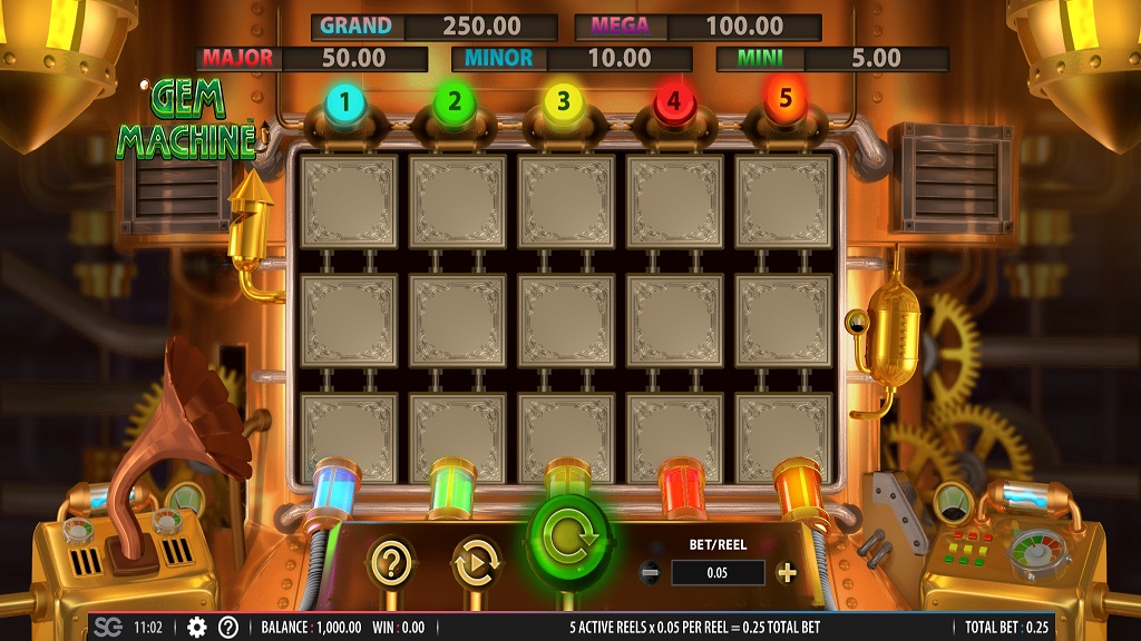 Screenshot of The Gem Machine slot from SG Gaming