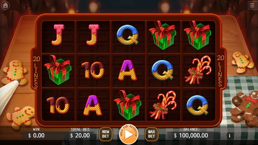 Screenshot of The Gingerbread Land slot from Ka Gaming