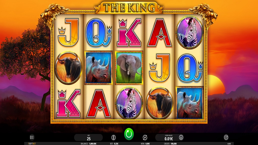 Screenshot of The King slot from iSoftBet