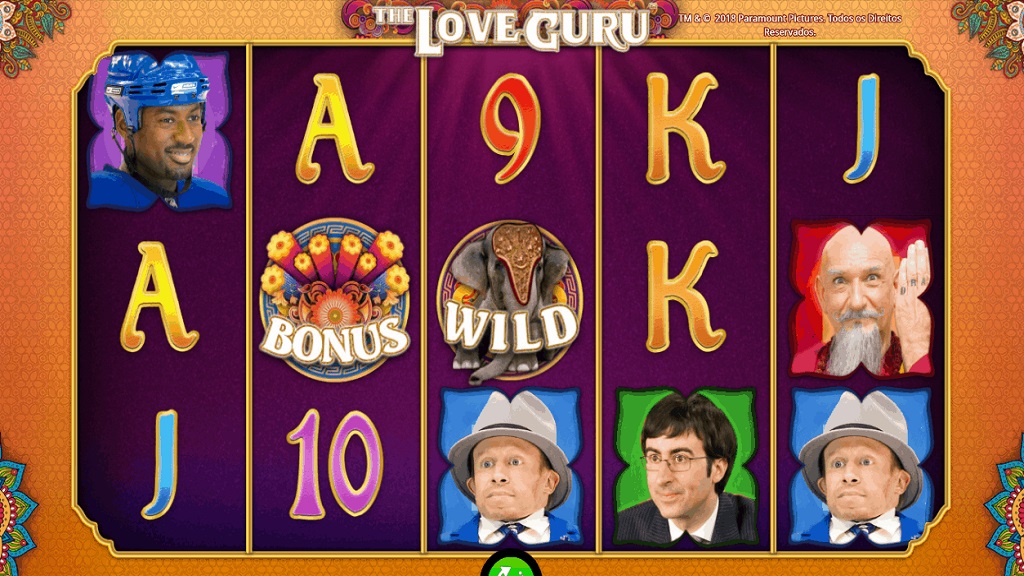 Screenshot of The Love Guru slot from iSoftBet