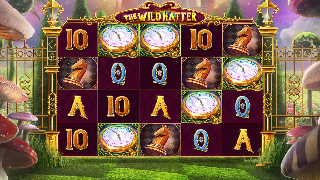 Screenshot of The Wild Hatter slot from Red Tiger Gaming