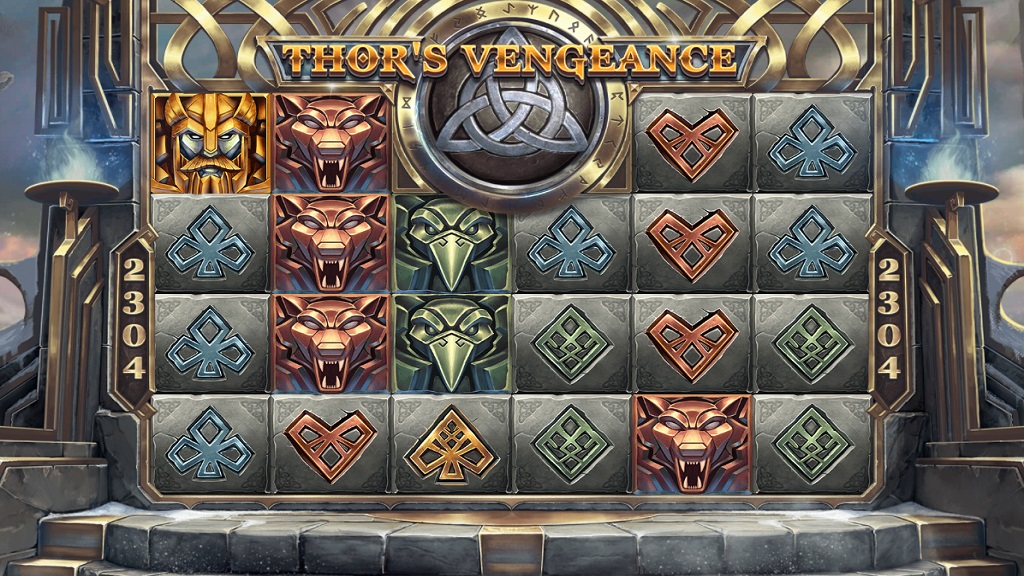 Screenshot of Thor's Vengeance slot from Red Tiger Gaming