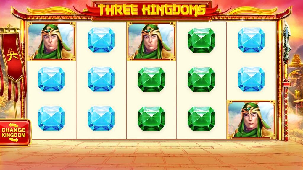 Screenshot of Three Kingdoms slot from Red Tiger Gaming