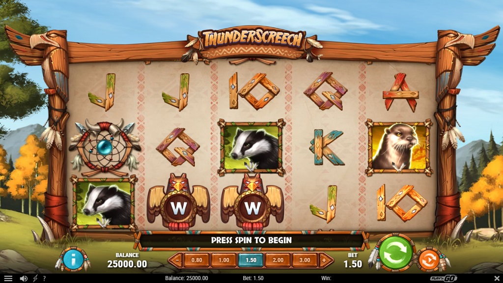 Screenshot of Thunder Screech slot from Play’n Go