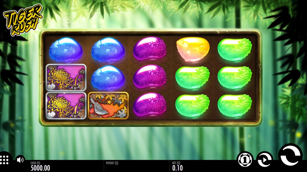 Screenshot of Tiger Rush slot from Thunderkick