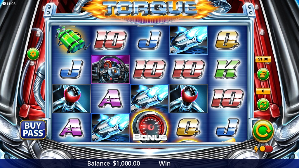 Screenshot of Torque slot from SG Gaming