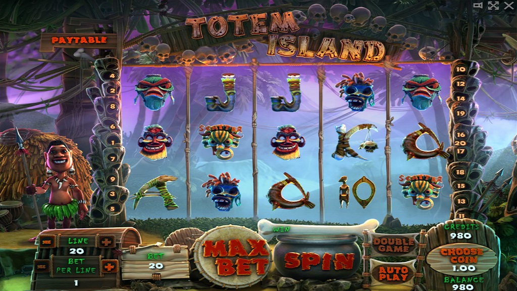 Screenshot of Totem Island slot from Evoplay Entertainment