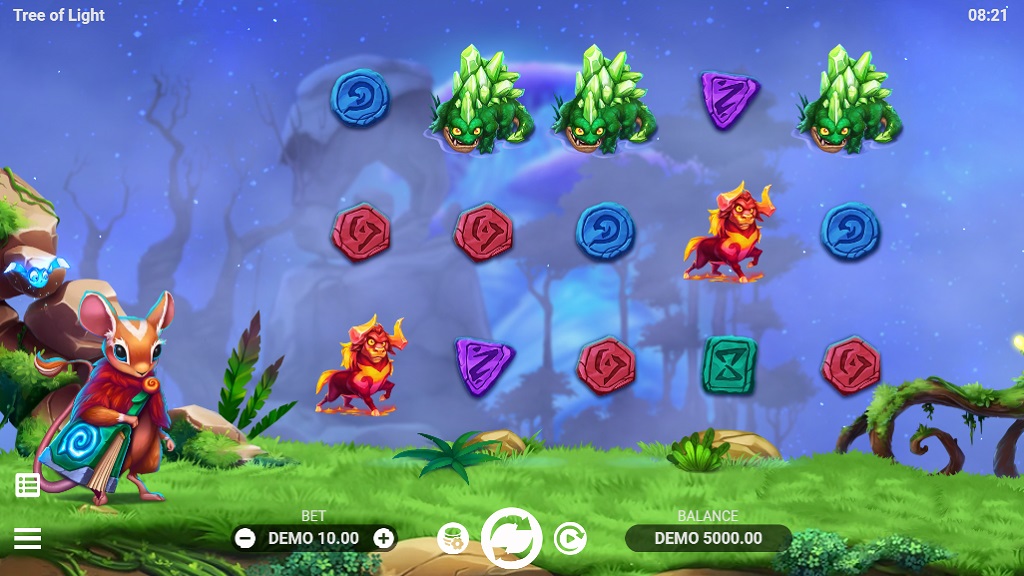 Screenshot of Tree of Light slot from Evoplay Entertainment