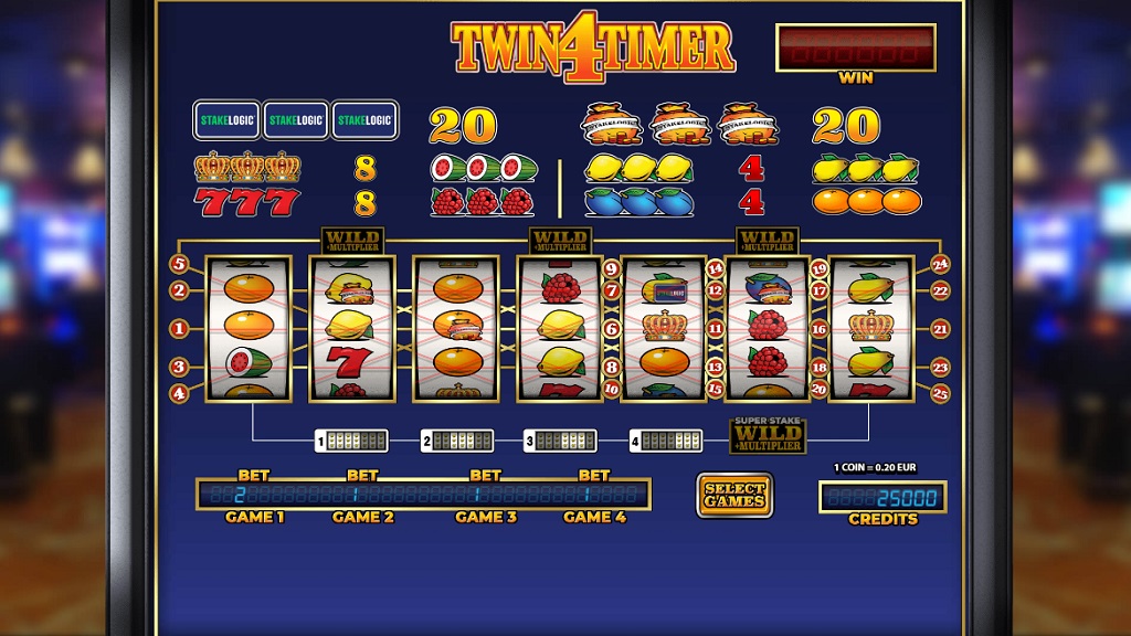 Screenshot of Twin4Timer slot from StakeLogic