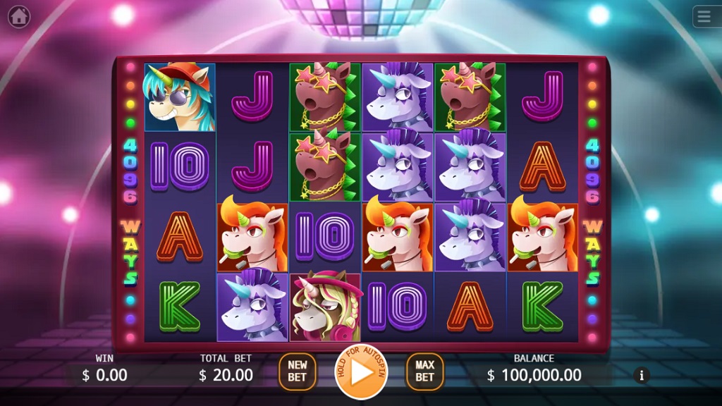 Screenshot of Unicorn Party slot from Ka Gaming