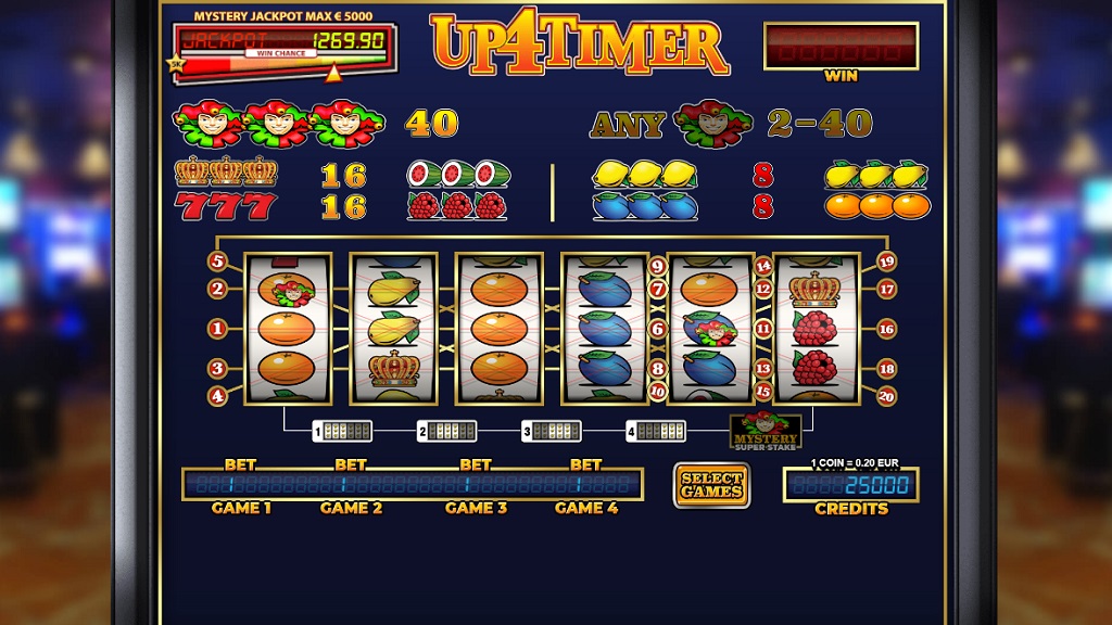 Screenshot of Up4Timer slot from StakeLogic