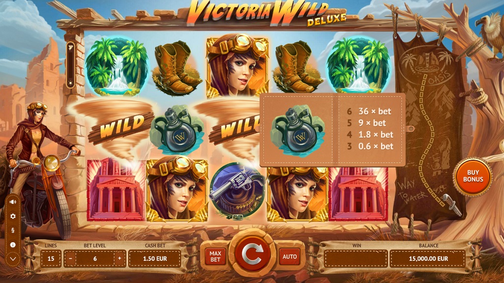 Screenshot of Victoria Wild Deluxe slot from TrueLab Games