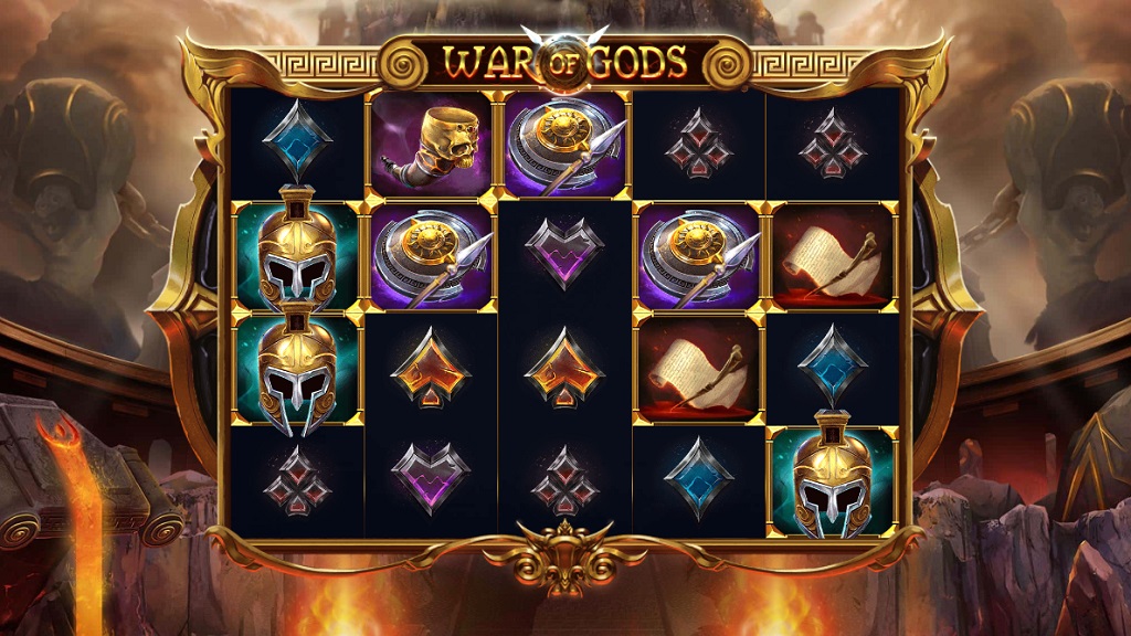 Screenshot of War of Gods slot from Red Tiger Gaming