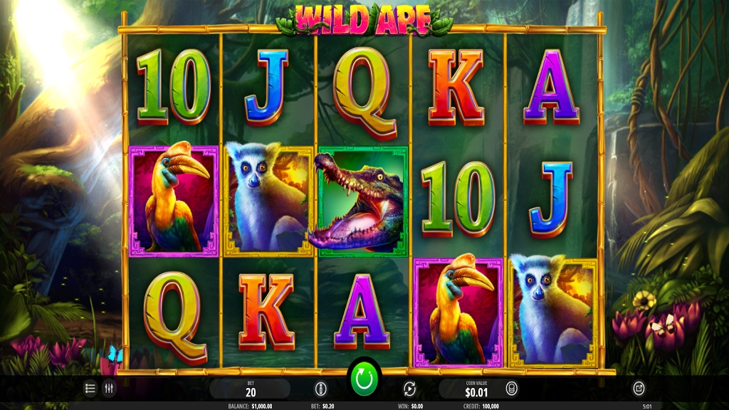 Screenshot of Wild Ape slot from iSoftBet