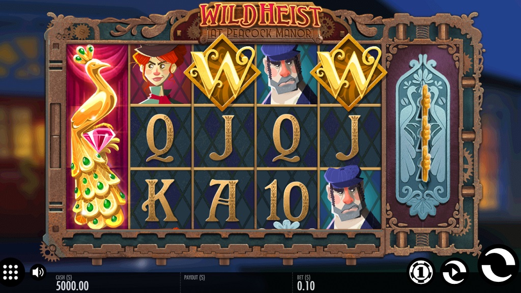 Screenshot of Wild Heist at Peacock Manor slot from Thunderkick