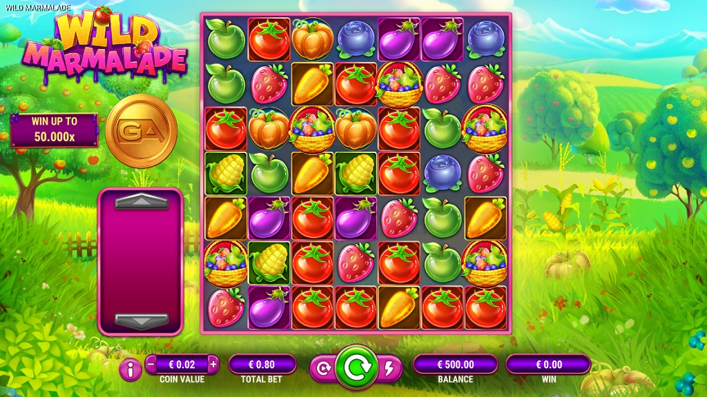 Screenshot of Wild Marmalade slot from GameArt