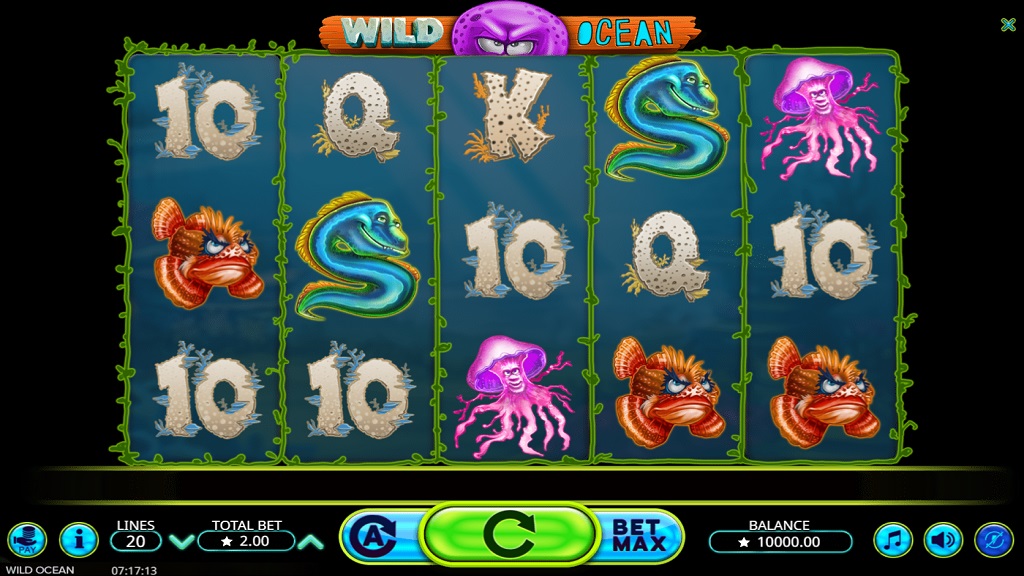Screenshot of Wild Ocean slot from Booming Games