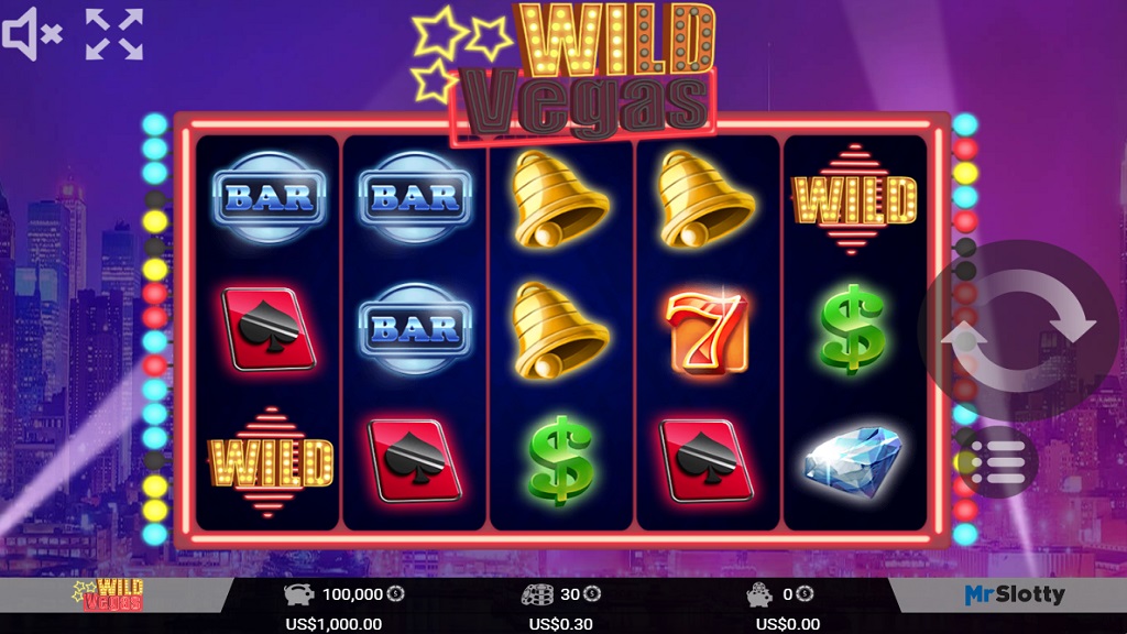 Screenshot of Wild Vegas slot from Mr Slotty