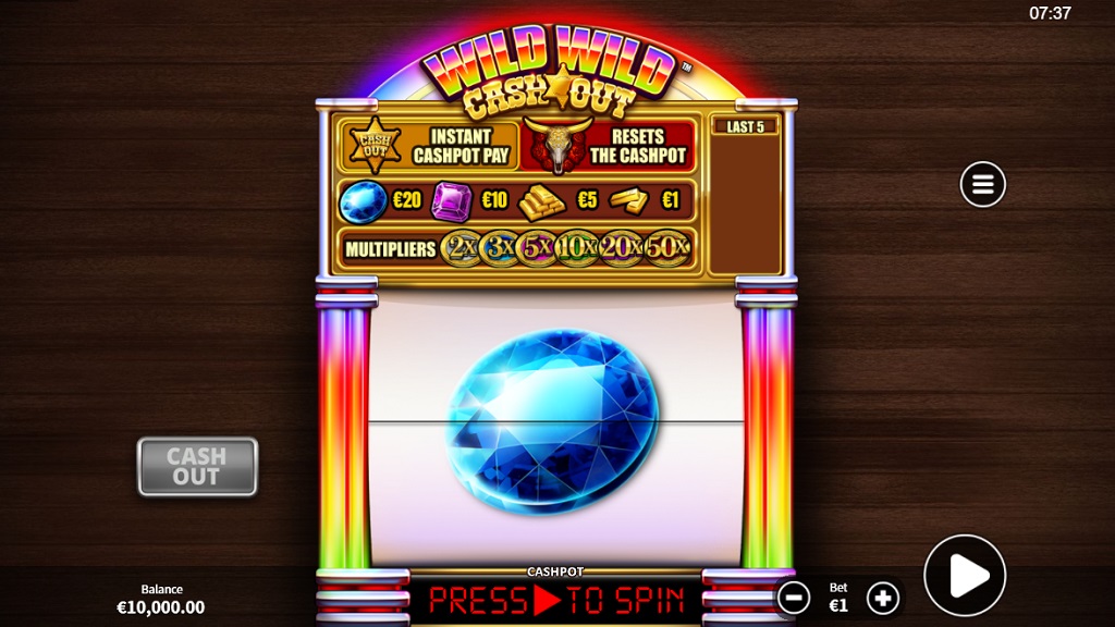 Screenshot of Wild Wild Cash slot from Play’n Go