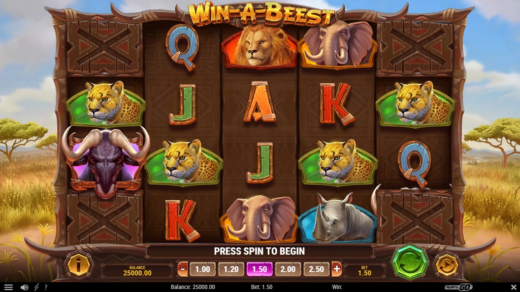 Screenshot of Win-A-Beest slot from Play’n Go