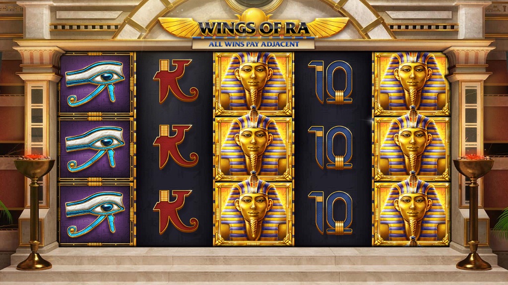 Screenshot of Wings of Ra slot from Red Tiger Gaming