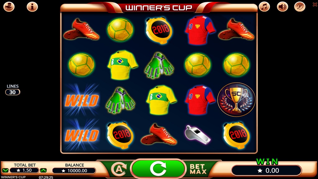 Screenshot of Winner's Cup slot from Booming Games