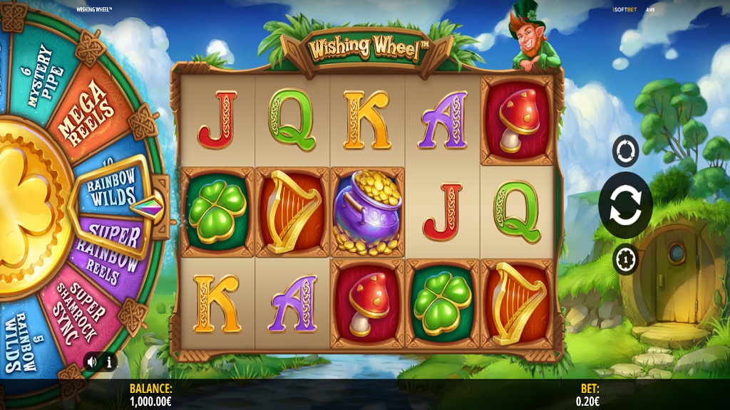 Screenshot of Wishing Wheel slot from iSoftBet