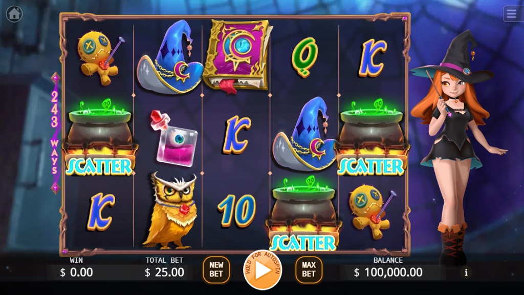 Screenshot of Witch Academy slot from Ka Gaming