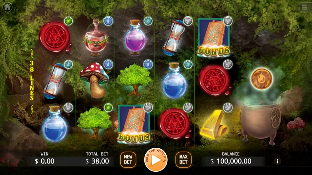 Screenshot of Wizardry slot from Ka Gaming