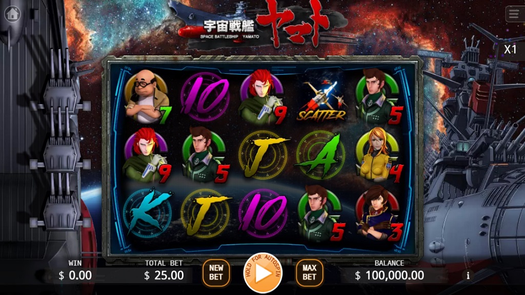 Screenshot of Yamato slot from Ka Gaming