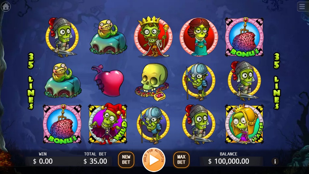 Screenshot of Zombie Land slot from Ka Gaming