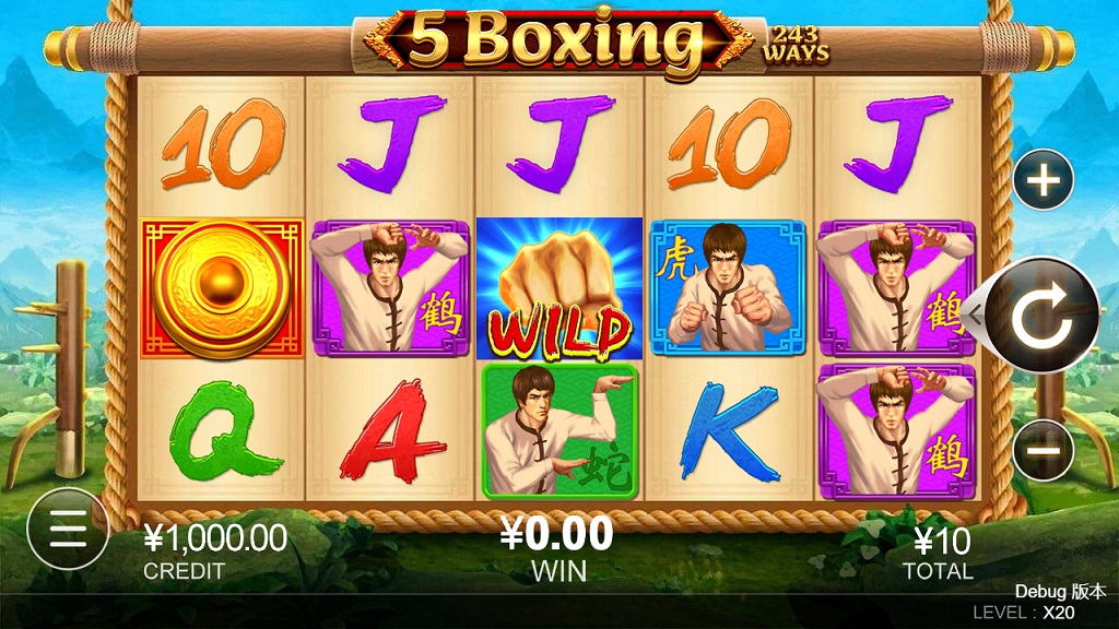 Screenshot of 5 Boxing slot from CQ9 Gaming