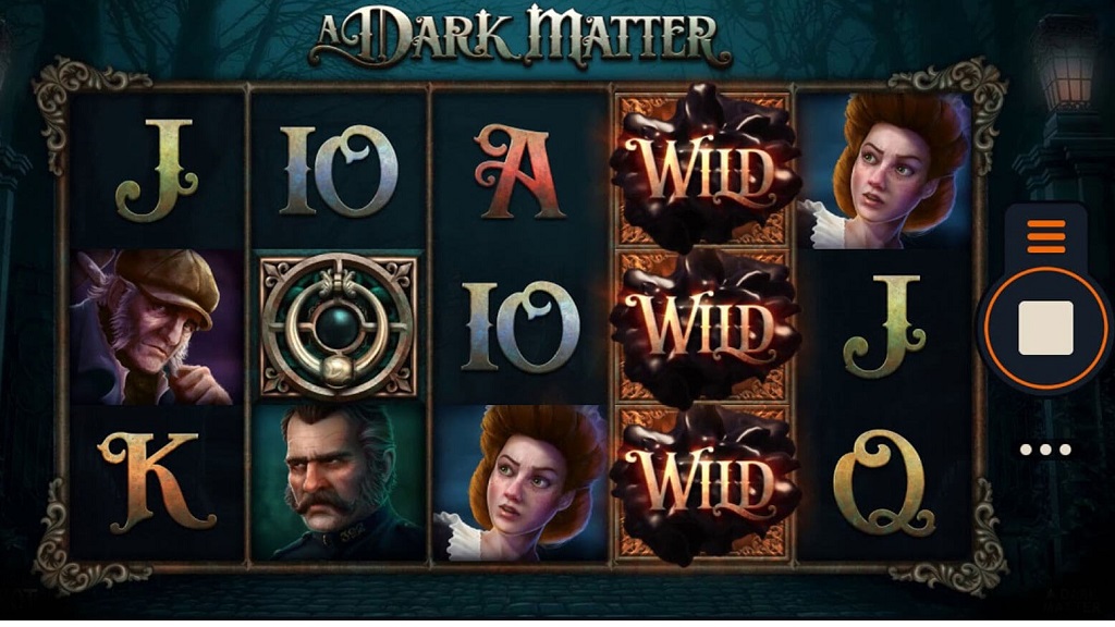 Screenshot of A Dark Matter slot from Microgaming