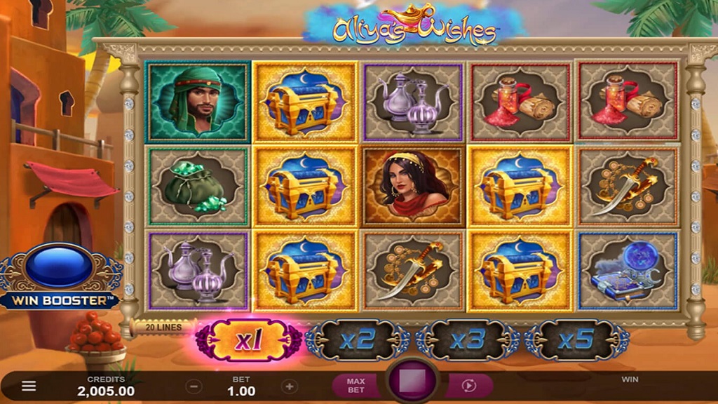 Screenshot of Aliya's Wishes slot from Microgaming