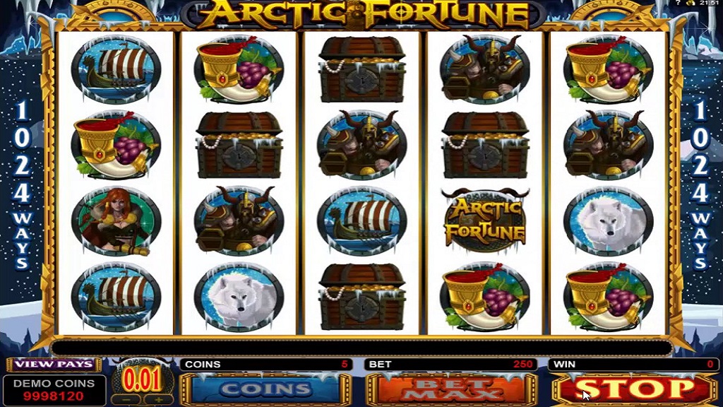 Screenshot of Arctic Fortune from Microgaming